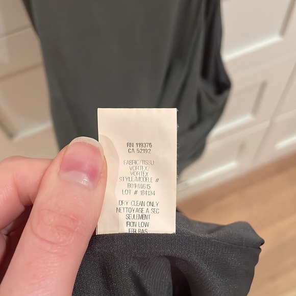 Helmet Lang Gray Rouched Cocktail Dress Sz P - Picture 5 of 5